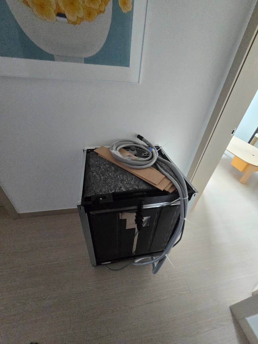 수원 호반베르디움 이사 전 식기세척기 철거 완료 모습 1
