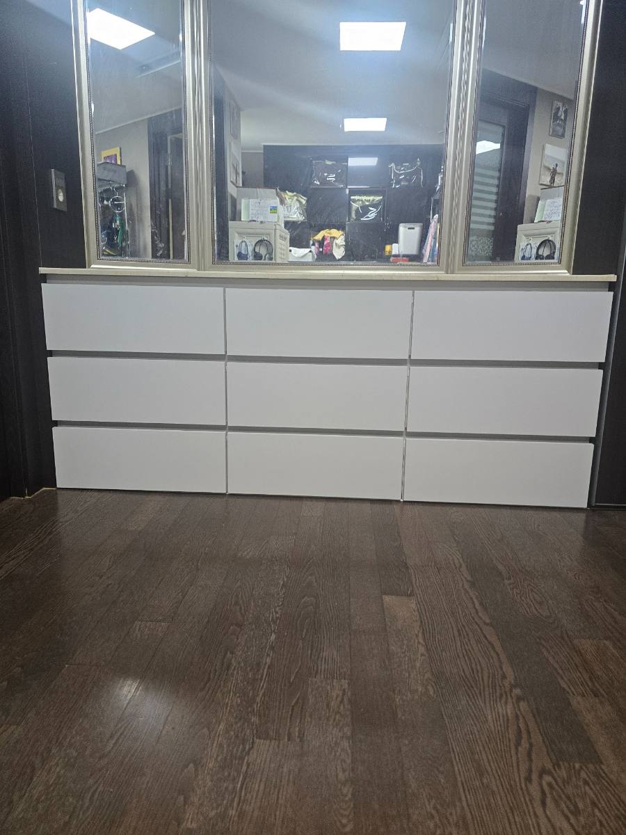 용인 화장대 아래 서랍장 제작·설치｜비어 있던 공간을 9칸 수납장으로 리폼 완료 사진